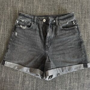 American Eagle Black Denim Shorts